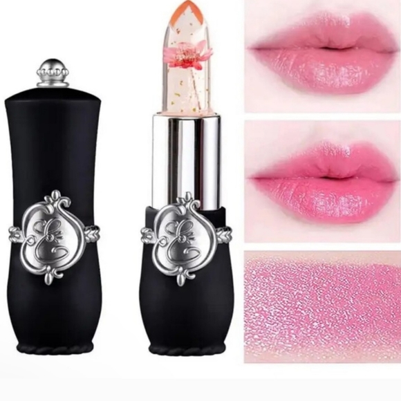 Yellow Crystal Flower Jelly Lipstick # 4 Makeup - Picture 2 of 6